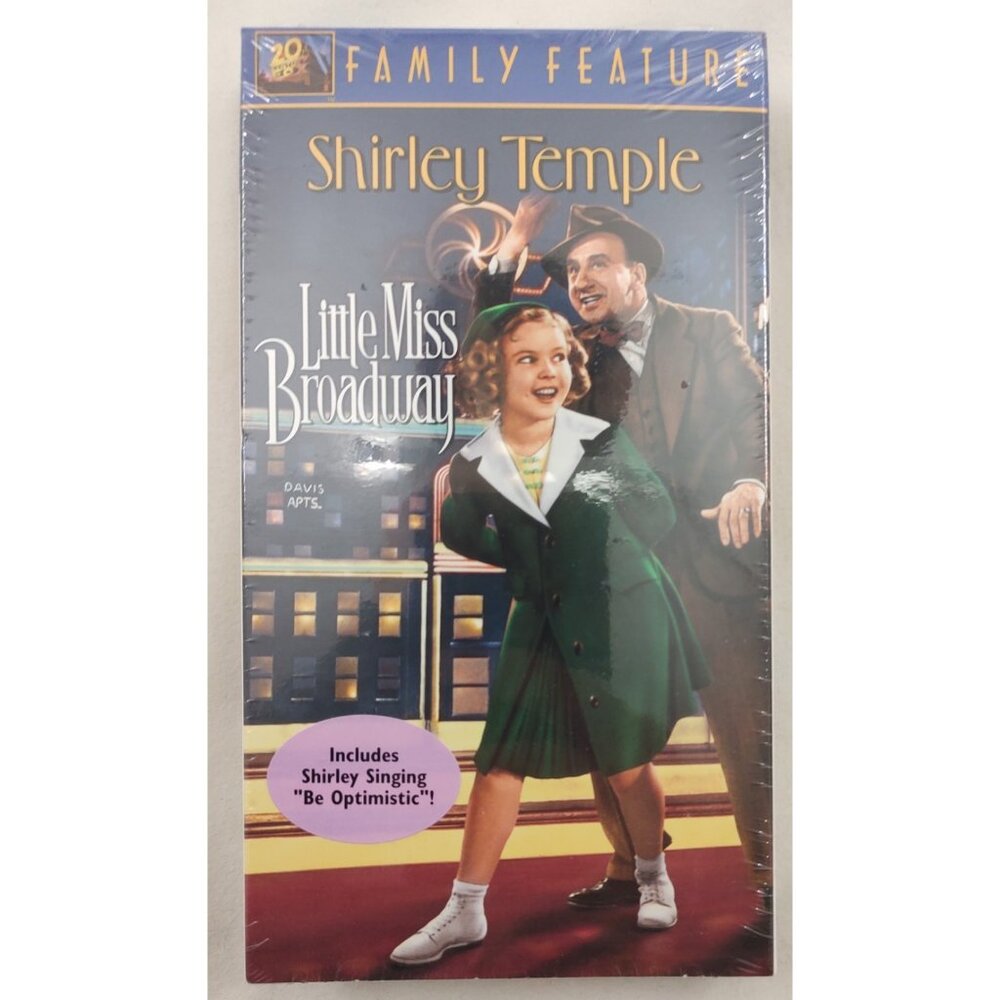 Little Miss Broadway Shirley Temple VHS Factory Sealed Temple Collection